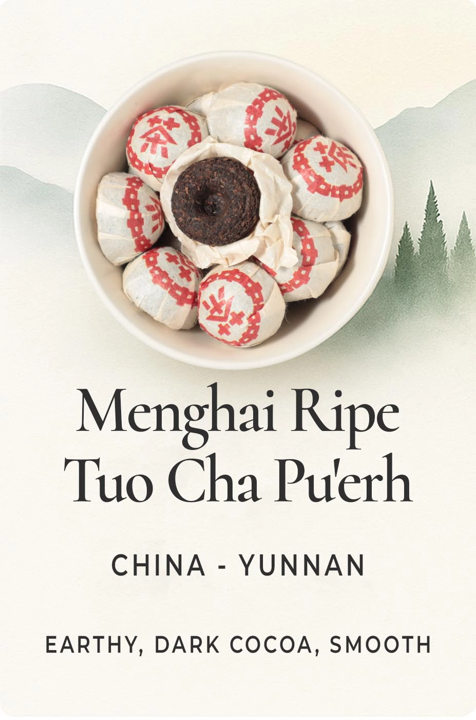 Menghai Ripe Tuo Cha Pu'erh